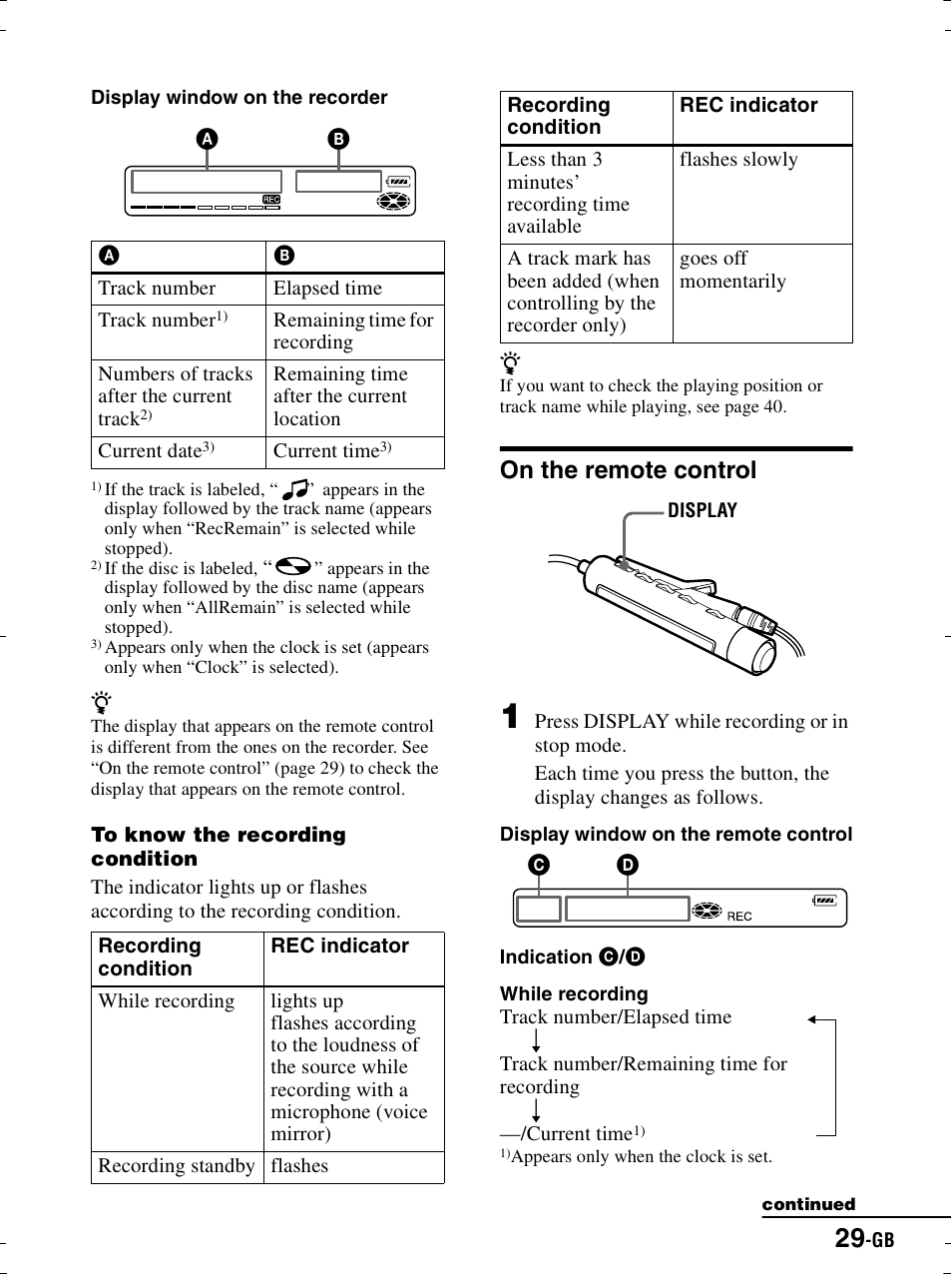 On the remote control, Lay (2, Ton (2 | Ow (2, Ion (2 | Sony MZ-R900 User Manual | Page 29 / 212