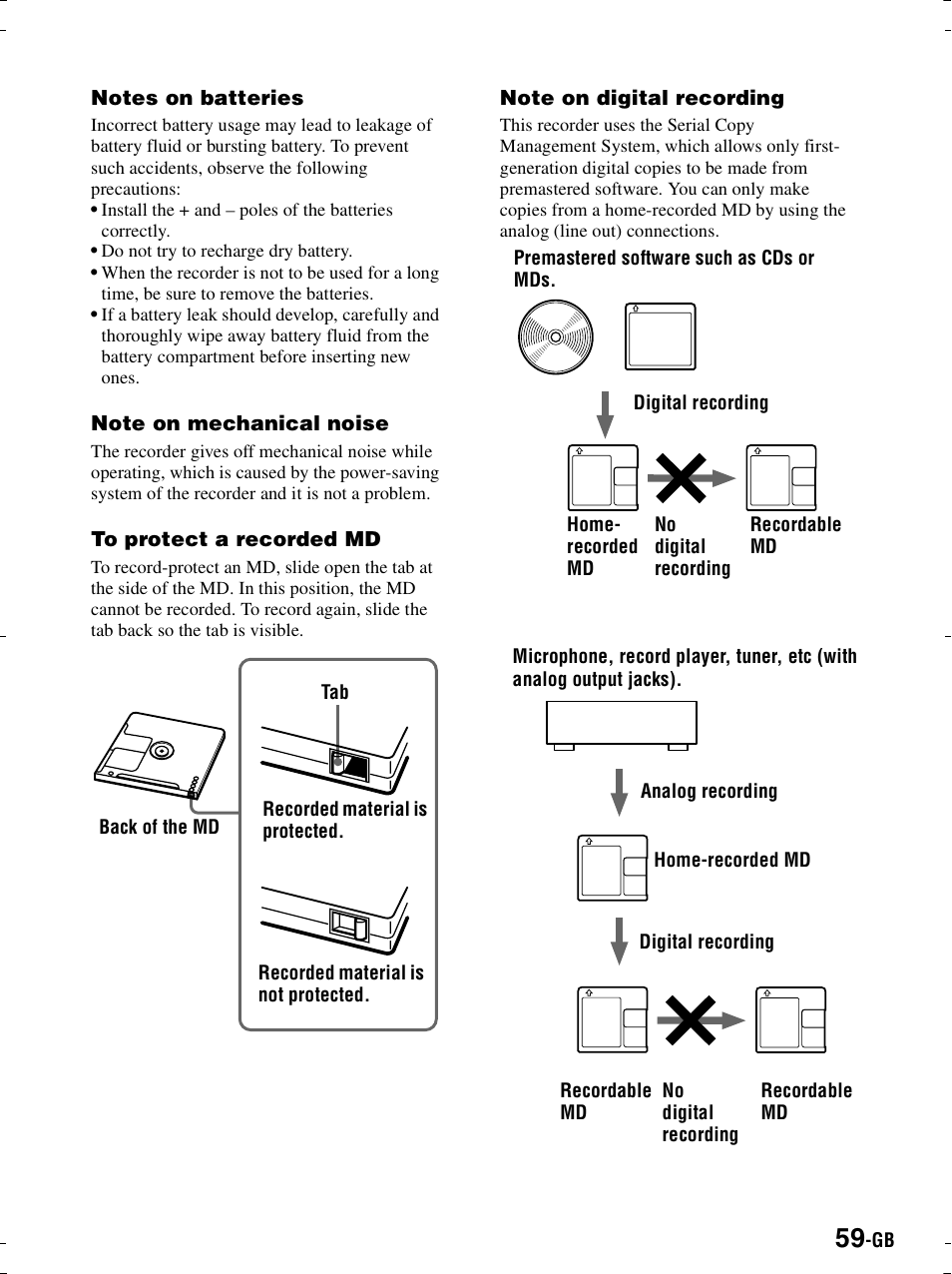 Sony MZ-R900 User Manual | Page 59 / 212