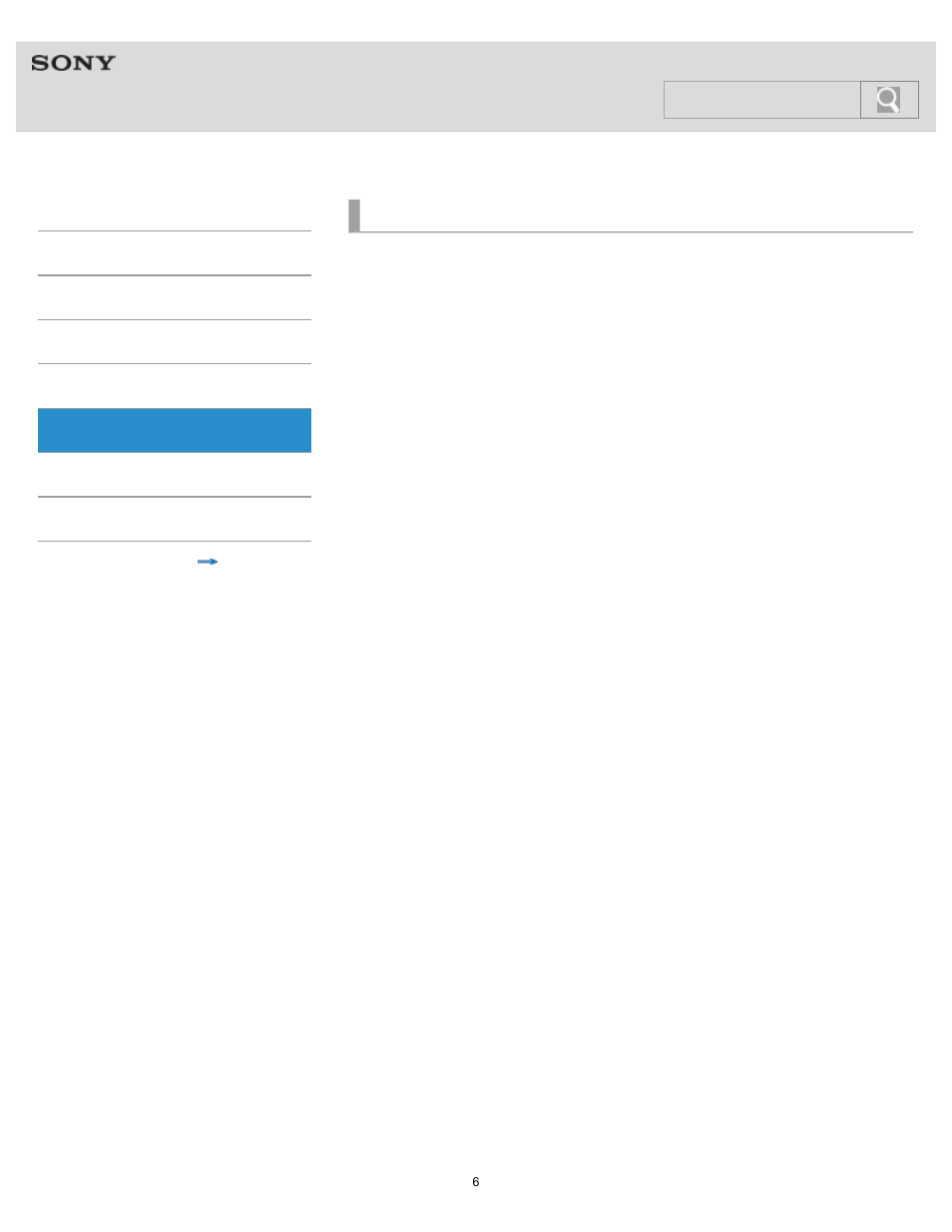 Phone calls, Help guide, Search | Sony SRS-BTV5 User Manual | Page 6 / 54