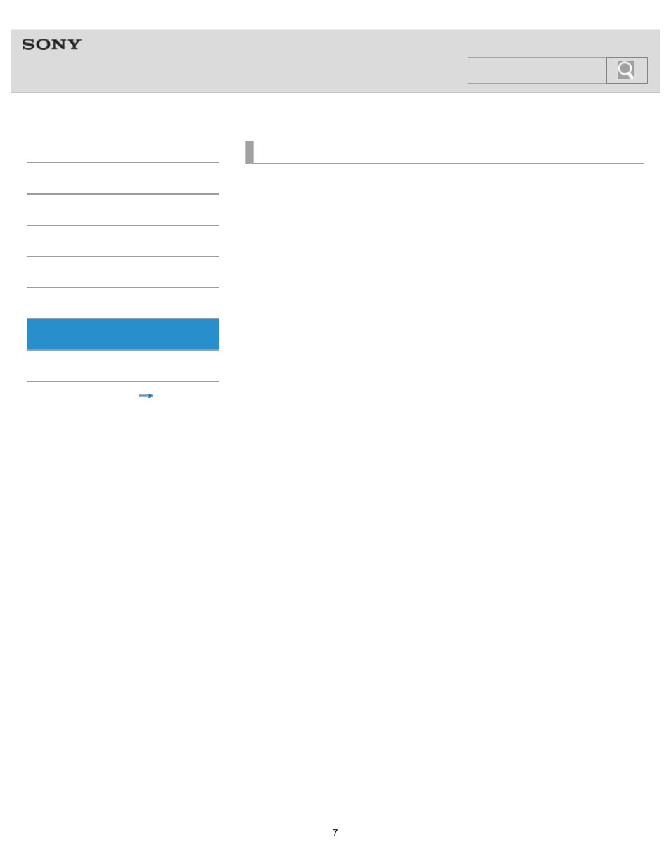 Troubleshooting, Help guide, Search | Sony SRS-BTV5 User Manual | Page 7 / 54
