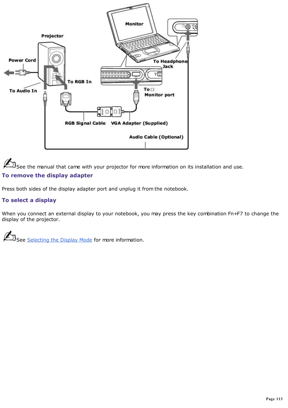 Sony PCG-SR33K User Manual | Page 113 / 298