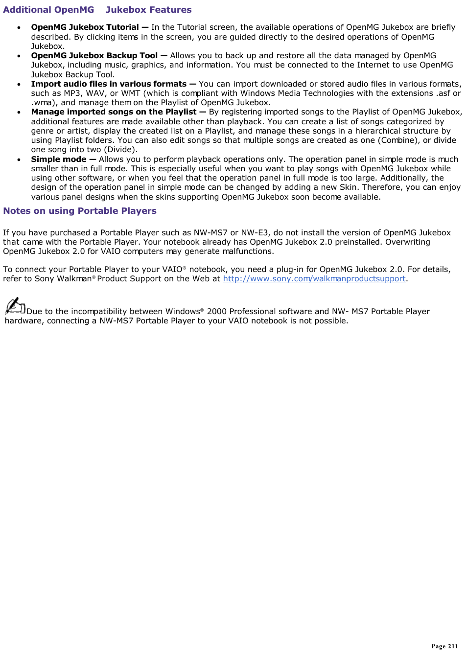 Sony PCG-SR33K User Manual | Page 211 / 298