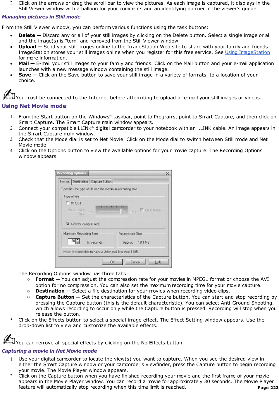 Sony PCG-SR33K User Manual | Page 223 / 298