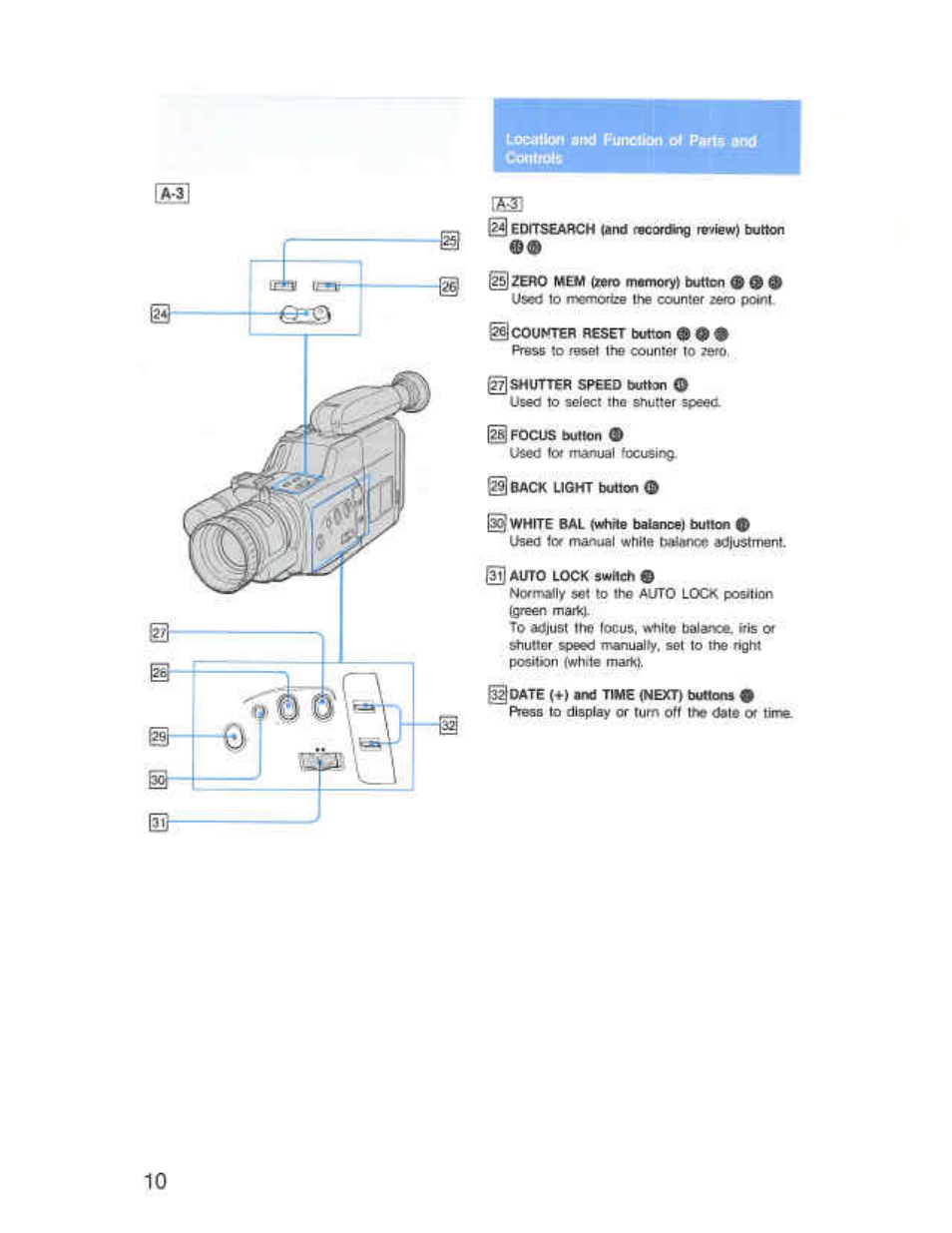 Sony CCD-F36 User Manual | Page 10 / 156