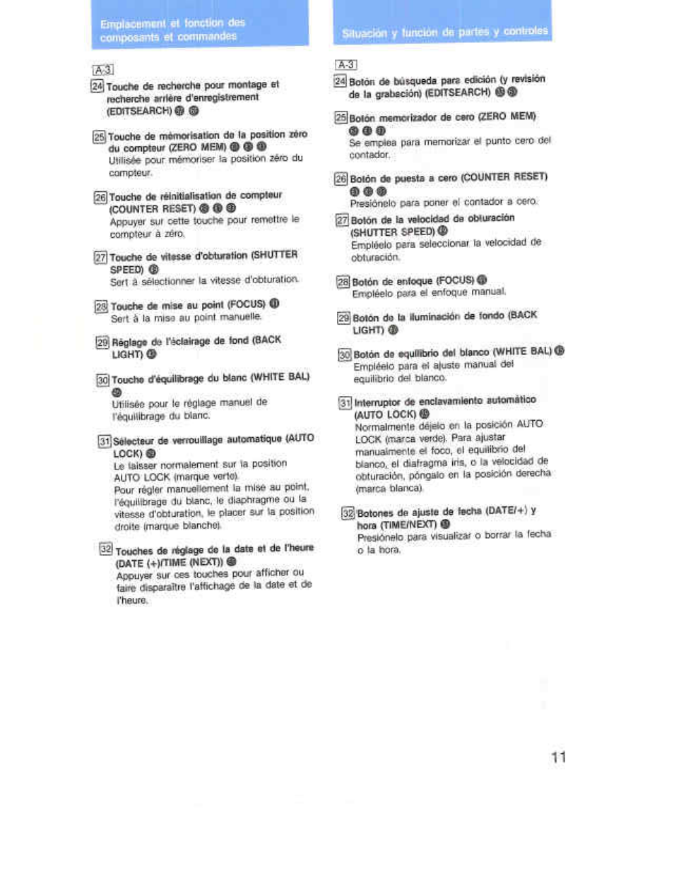 Sony CCD-F36 User Manual | Page 11 / 156