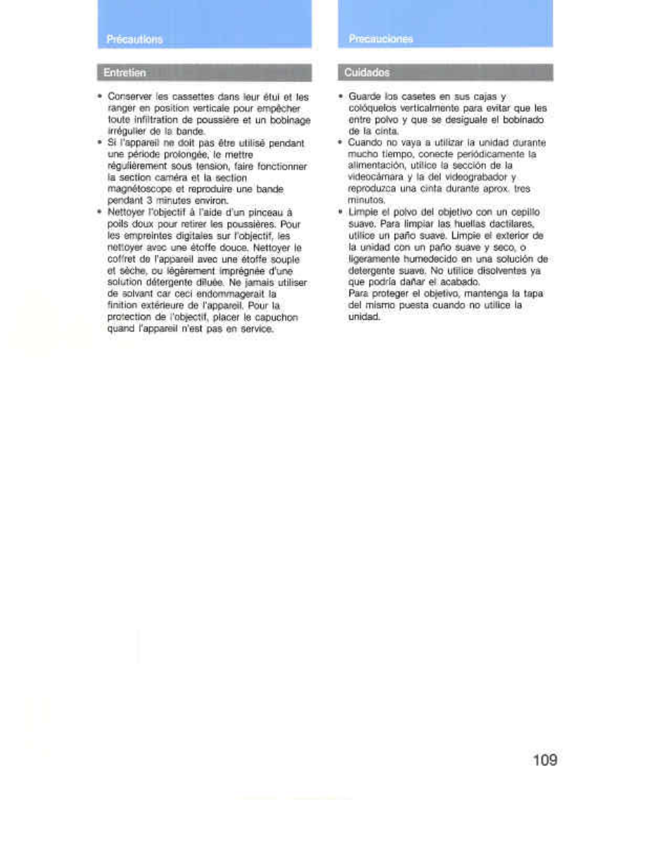 Cuidedoe | Sony CCD-F36 User Manual | Page 137 / 156