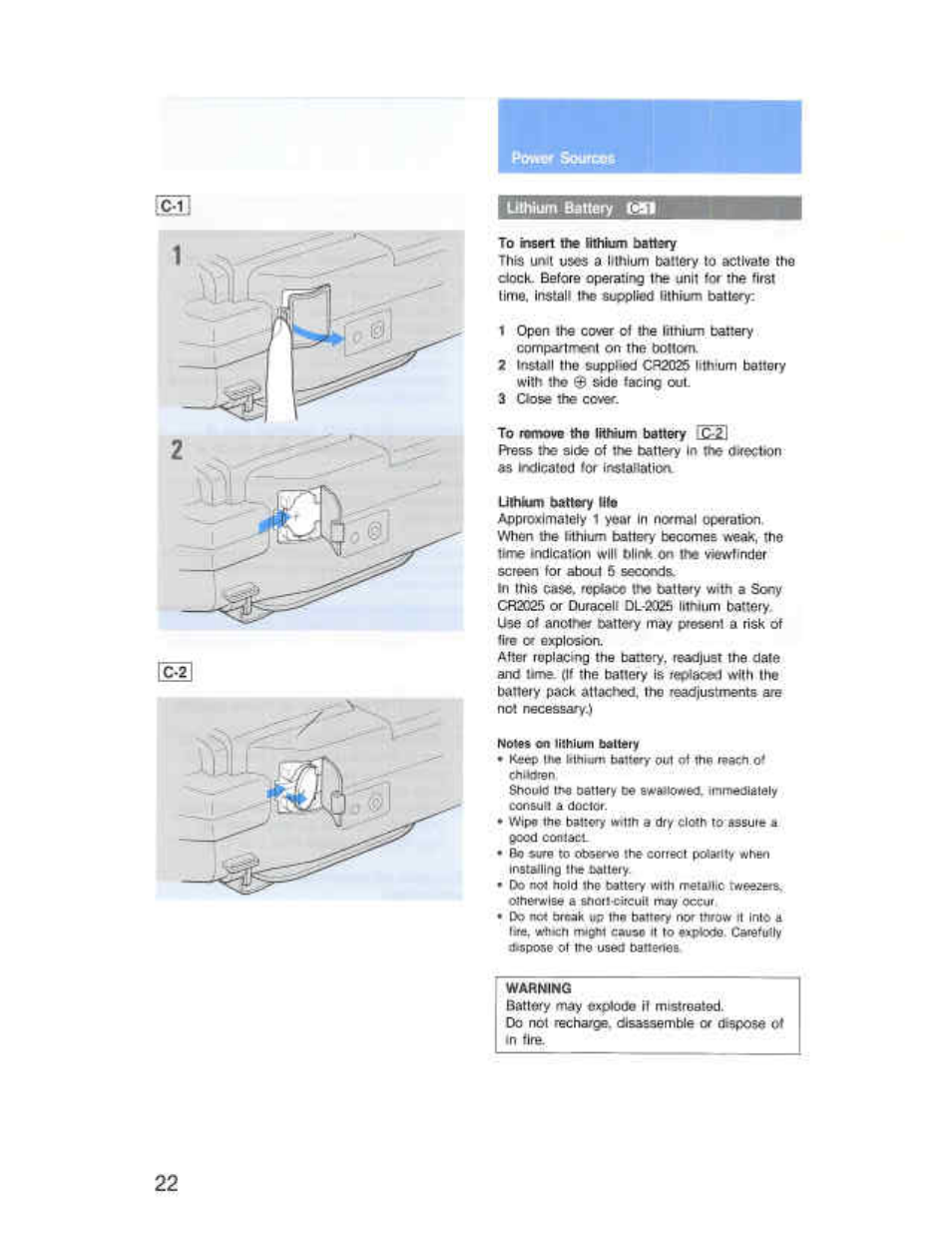 Sony CCD-F36 User Manual | Page 22 / 156