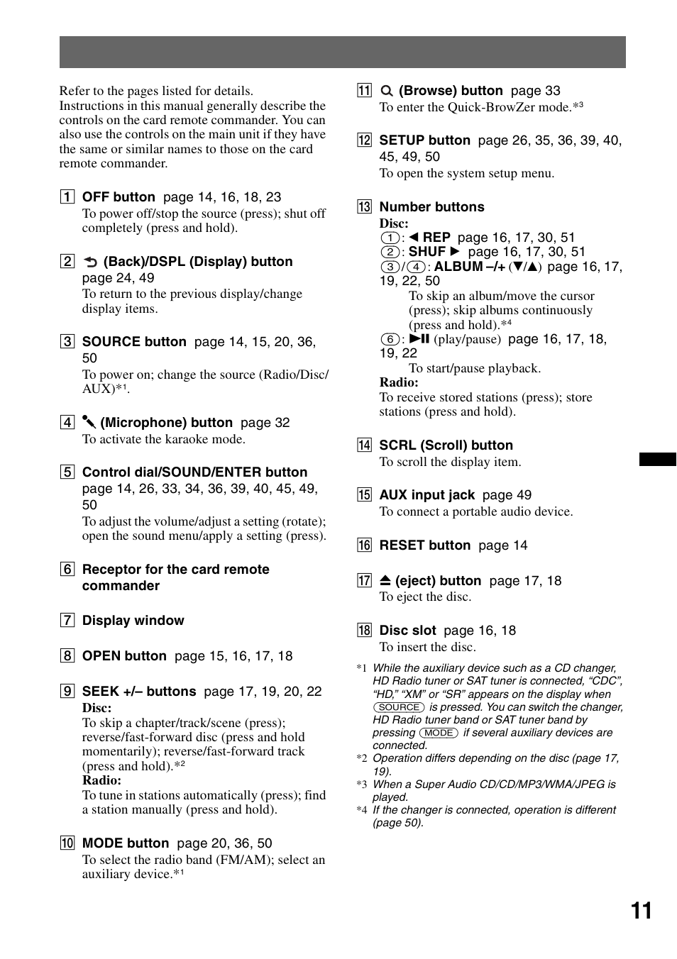 Sony MEX-DV2200 User Manual | Page 11 / 192