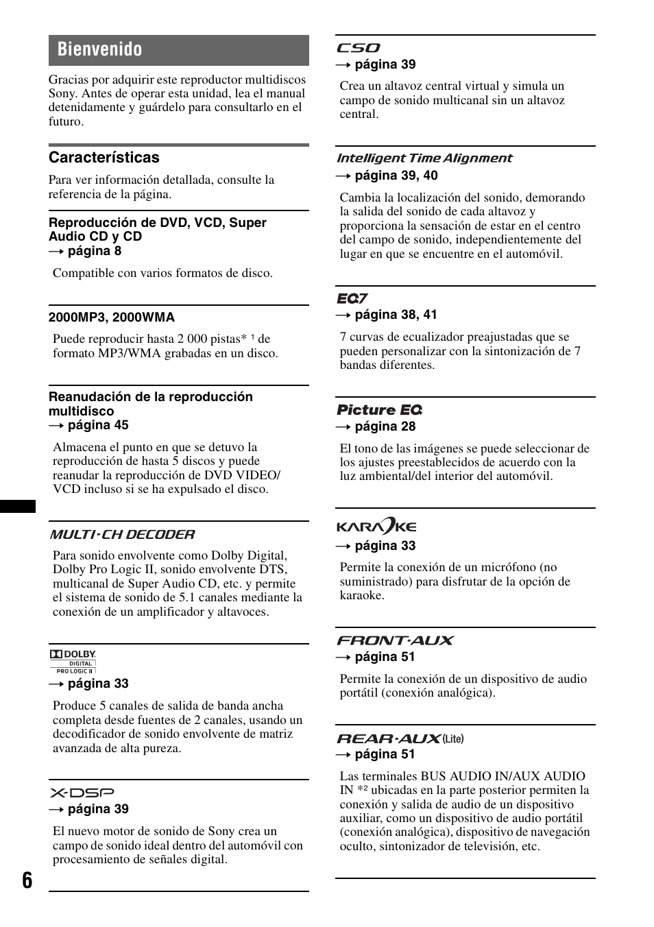 Bienvenido | Sony MEX-DV2200 User Manual | Page 132 / 192