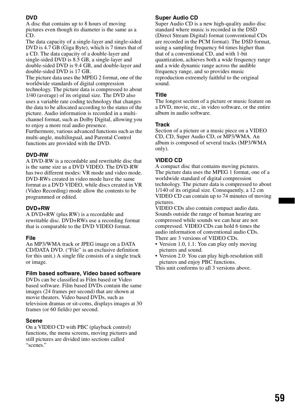 Sony MEX-DV2200 User Manual | Page 59 / 192