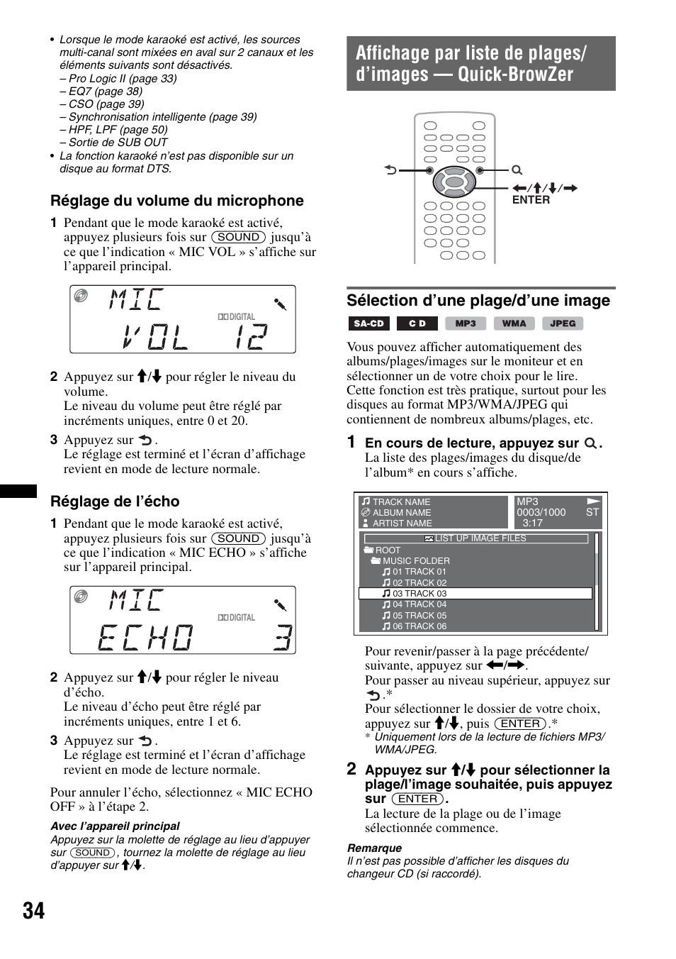 Sélection d’une plage/d’une image | Sony MEX-DV2200 User Manual | Page 96 / 192