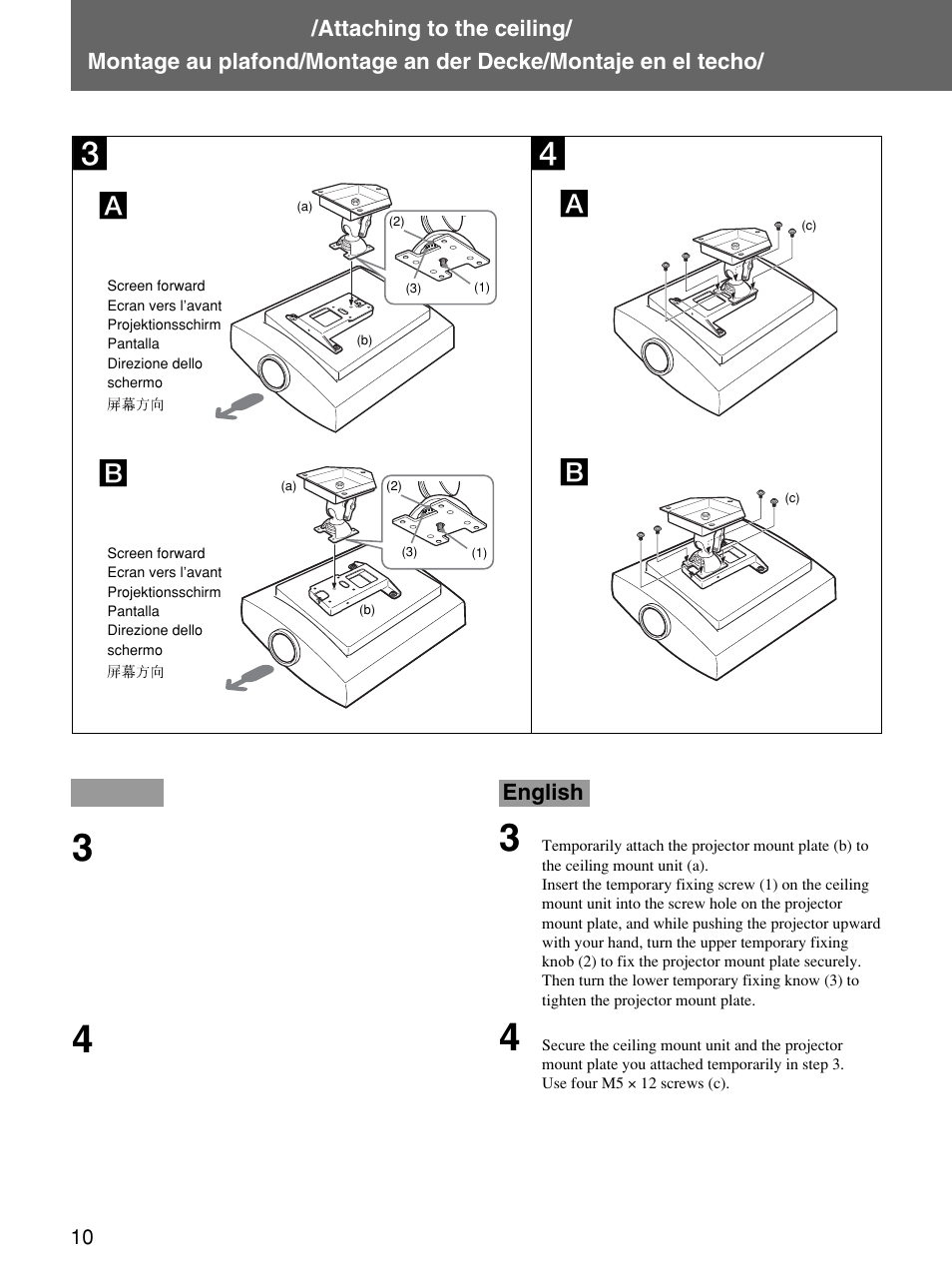 English | Sony PSS-H10 User Manual | Page 10 / 20