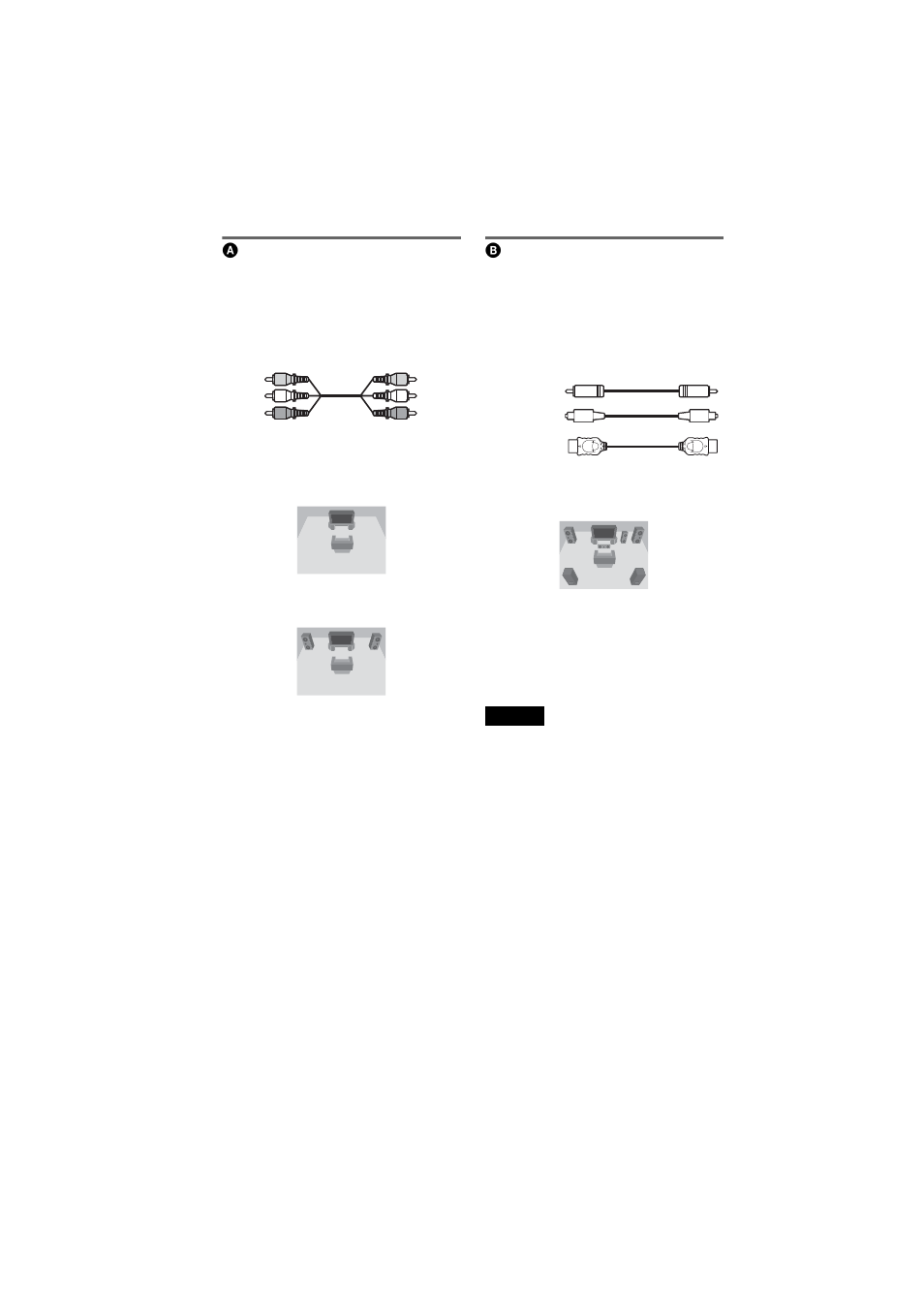 Connecting to audio l/r input jacks, Connecting to a digital audio input jack | Sony DVP-NS75H User Manual | Page 22 / 78