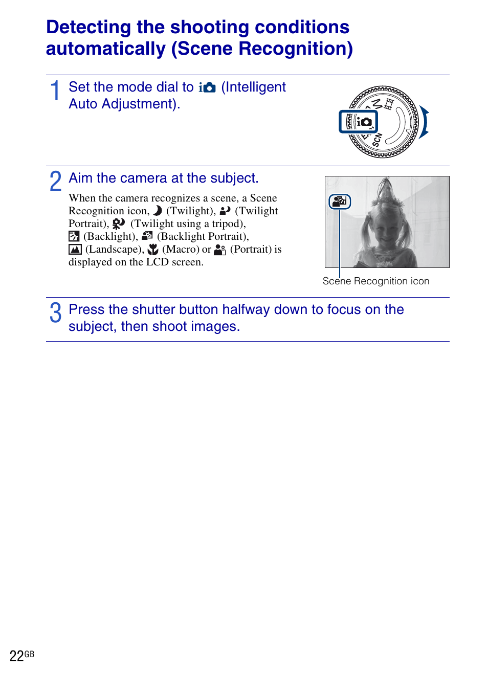 Sony DSC-H20 User Manual | Page 22 / 120