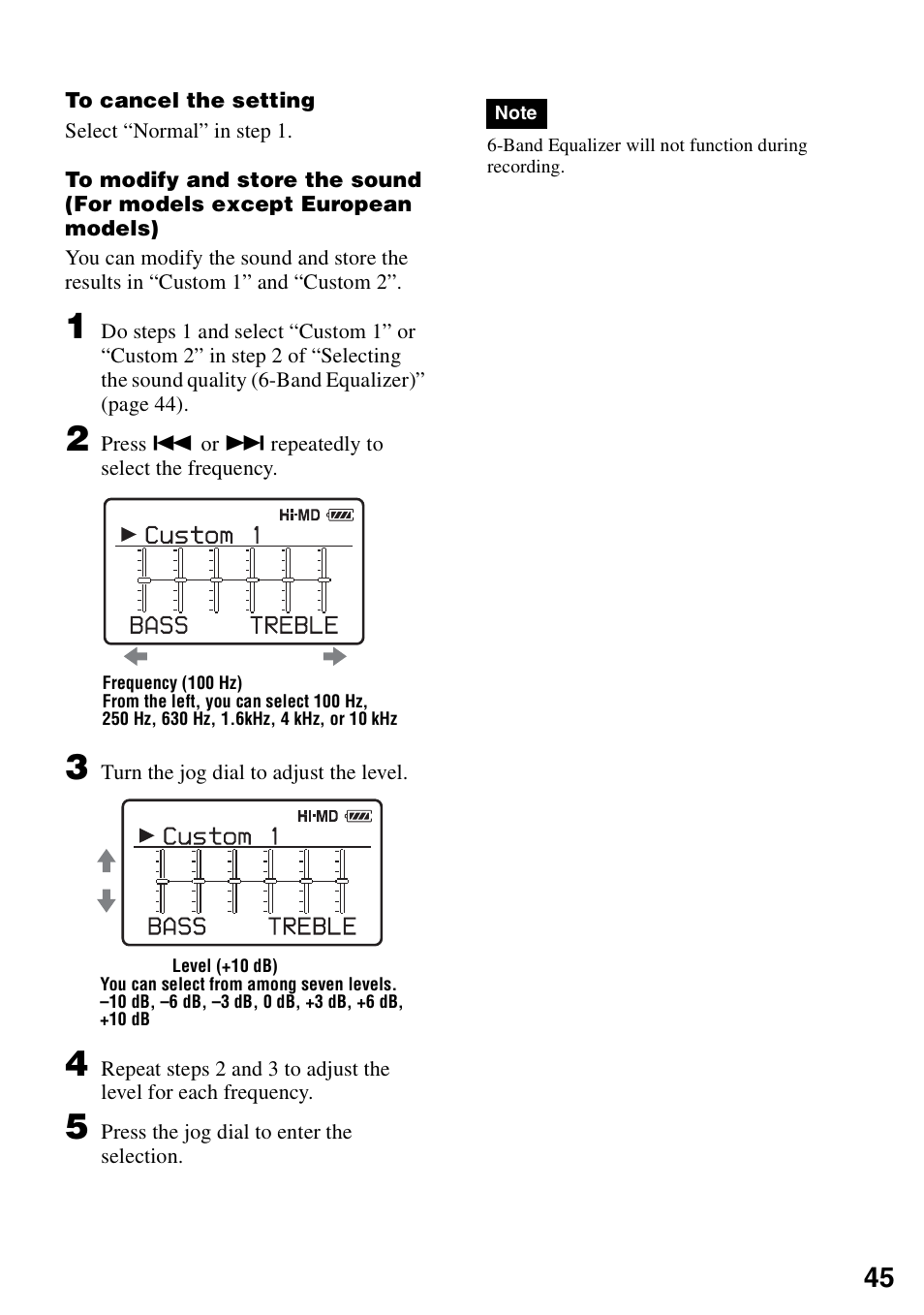 Sony MZ-M10 User Manual | Page 45 / 115