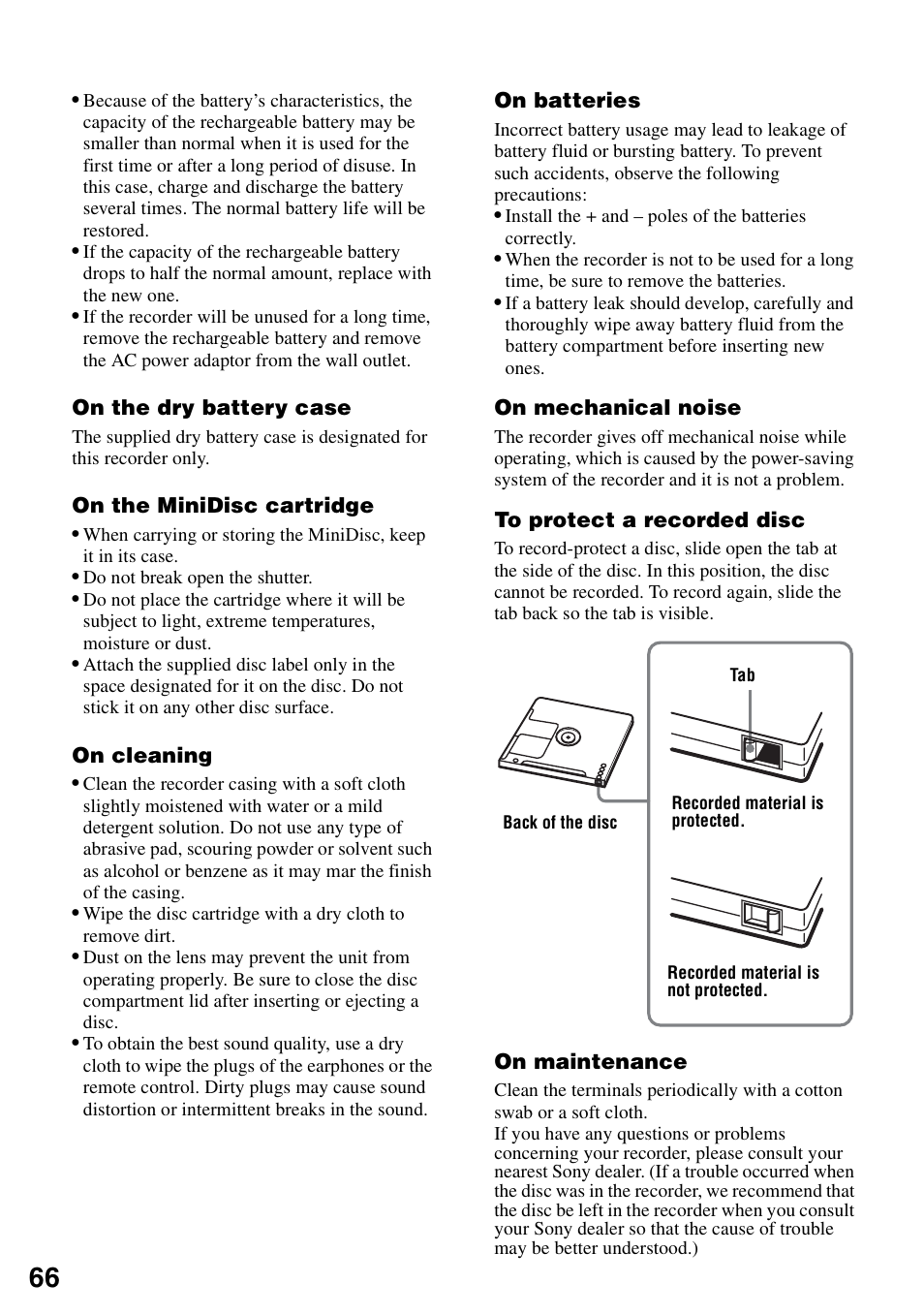Sony MZ-M10 User Manual | Page 66 / 115