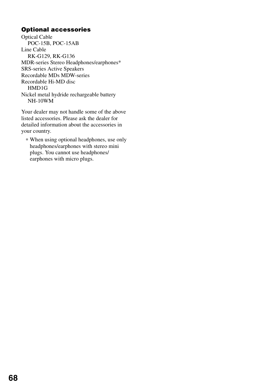 Sony MZ-M10 User Manual | Page 68 / 115