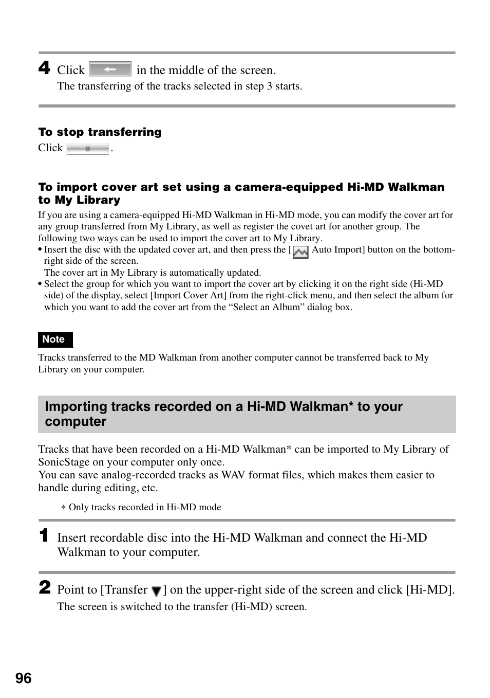 Sony MZ-M10 User Manual | Page 96 / 115