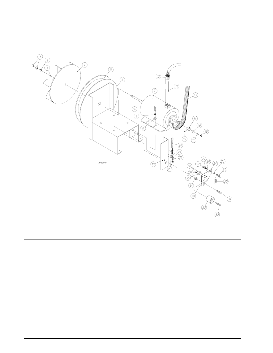 Totally enclosed, non-vent motor/idler assemblies | American Dryer Corp. Dyer AD-26 User Manual | Page 38 / 46