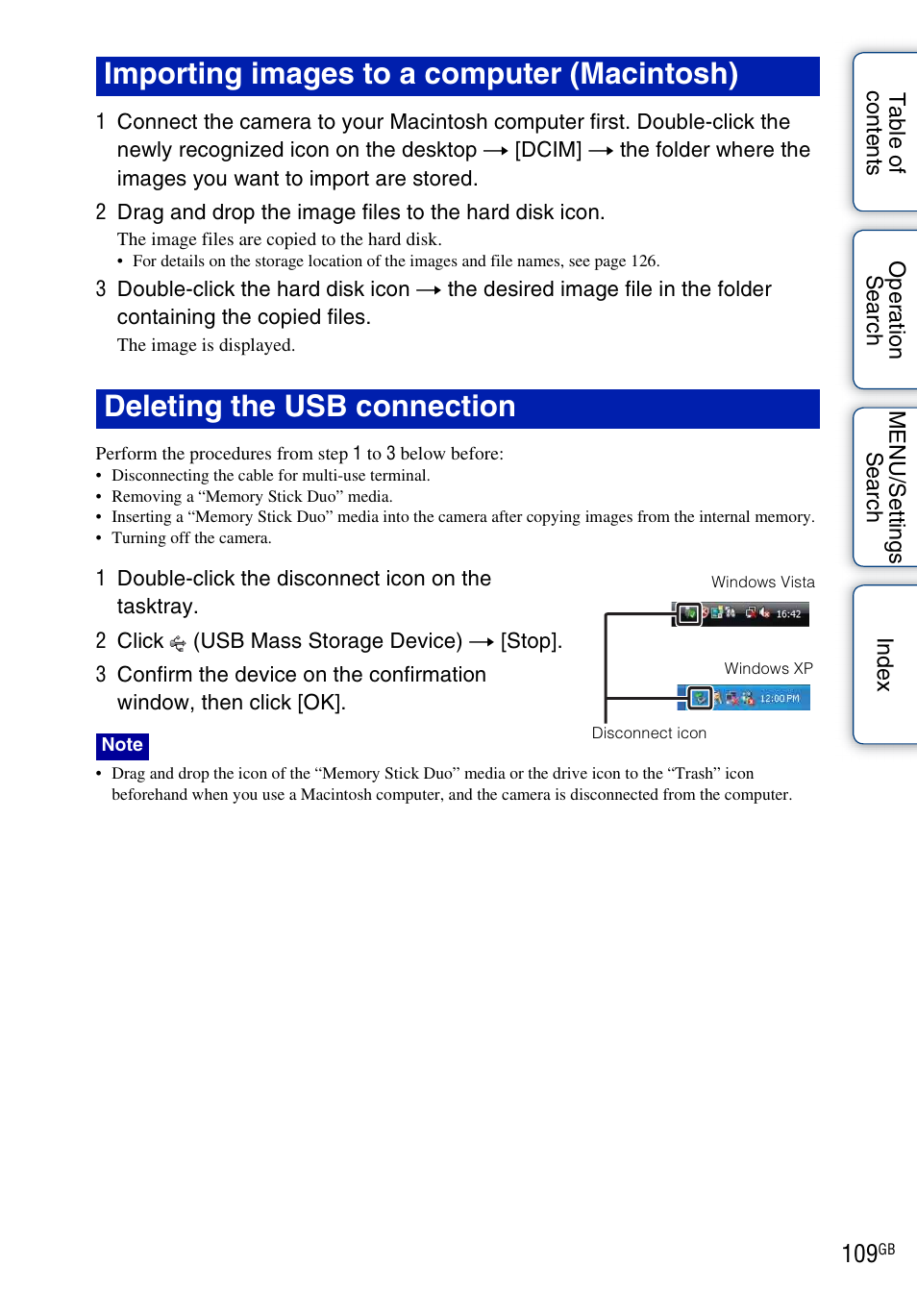 109 w | Sony DSC-WX1 User Manual | Page 109 / 135