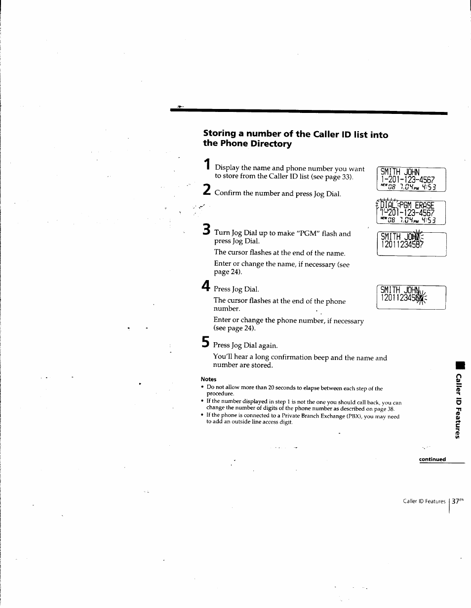 Erpse '-'251-123-4567 | Sony SPP-SS965 User Manual | Page 37 / 91