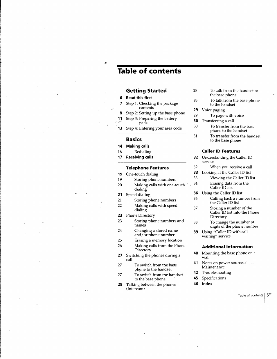 Sony SPP-SS965 User Manual | Page 5 / 91