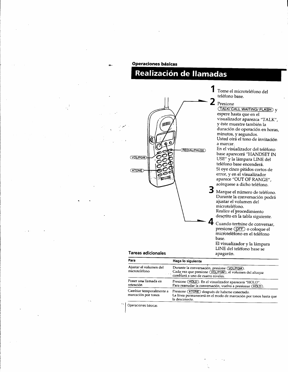 Realización de llamadas, Realización de llamadas 1 | Sony SPP-SS965 User Manual | Page 59 / 91