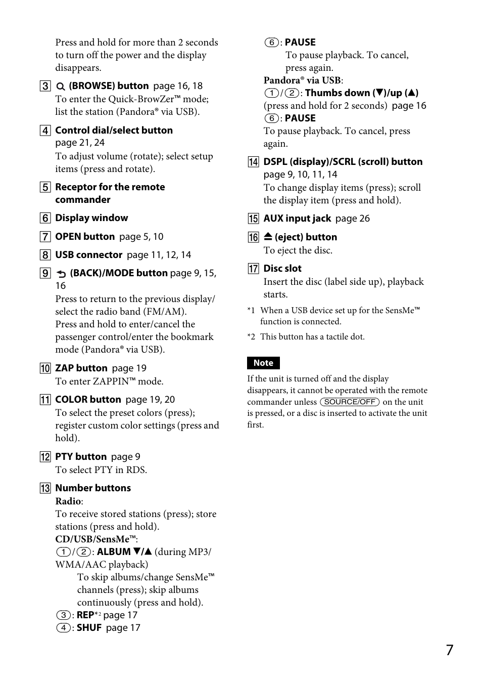 Sony CDX-GT66UPW User Manual | Page 7 / 72