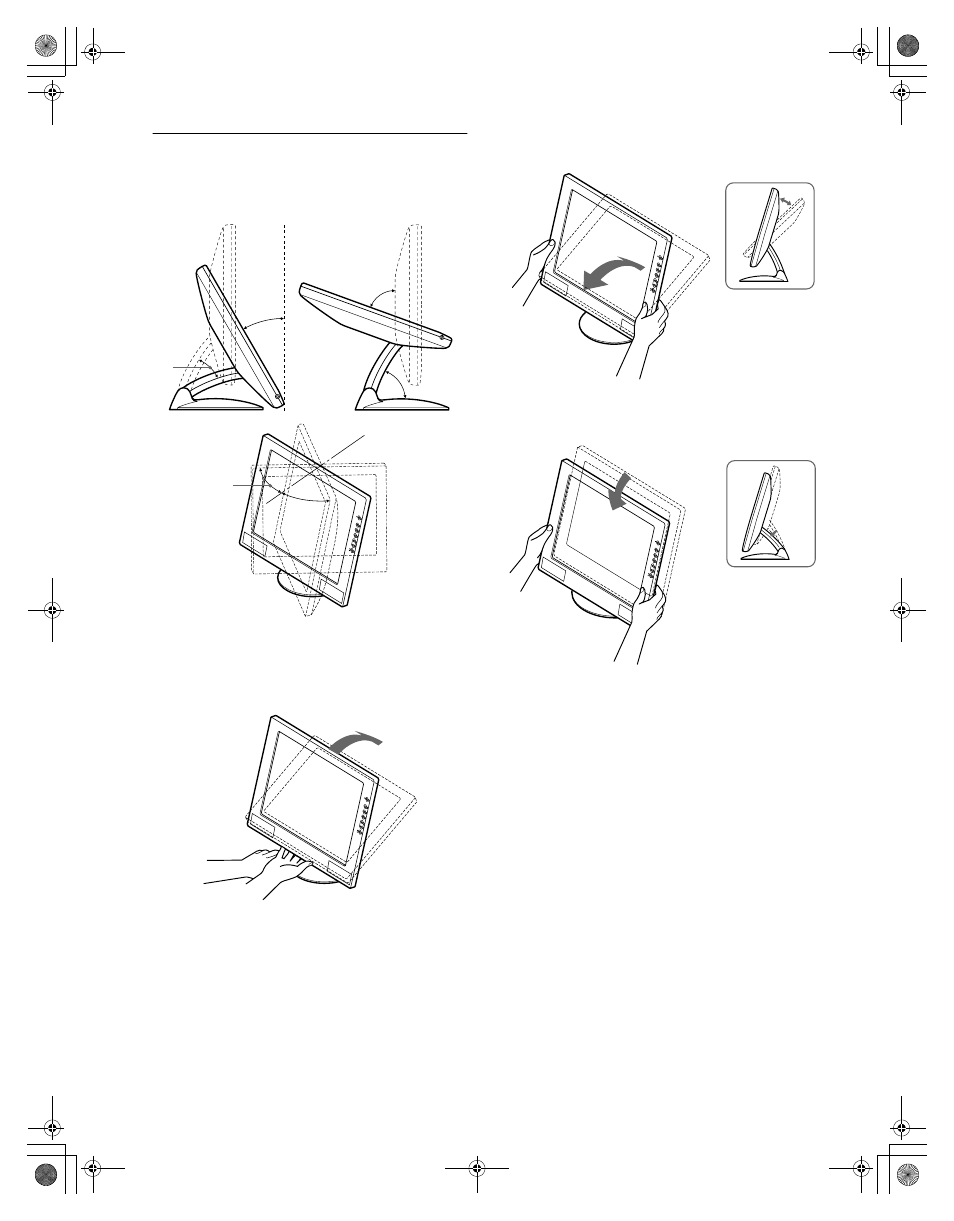 Réglage de l’inclinaison et de la hauteur | Sony SDM-M81 User Manual | Page 30 / 104