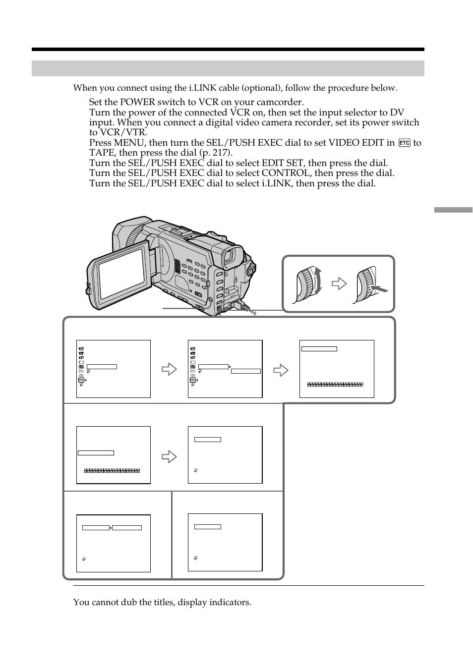 Menu | Sony DCR-TRV950 User Manual | Page 103 / 256
