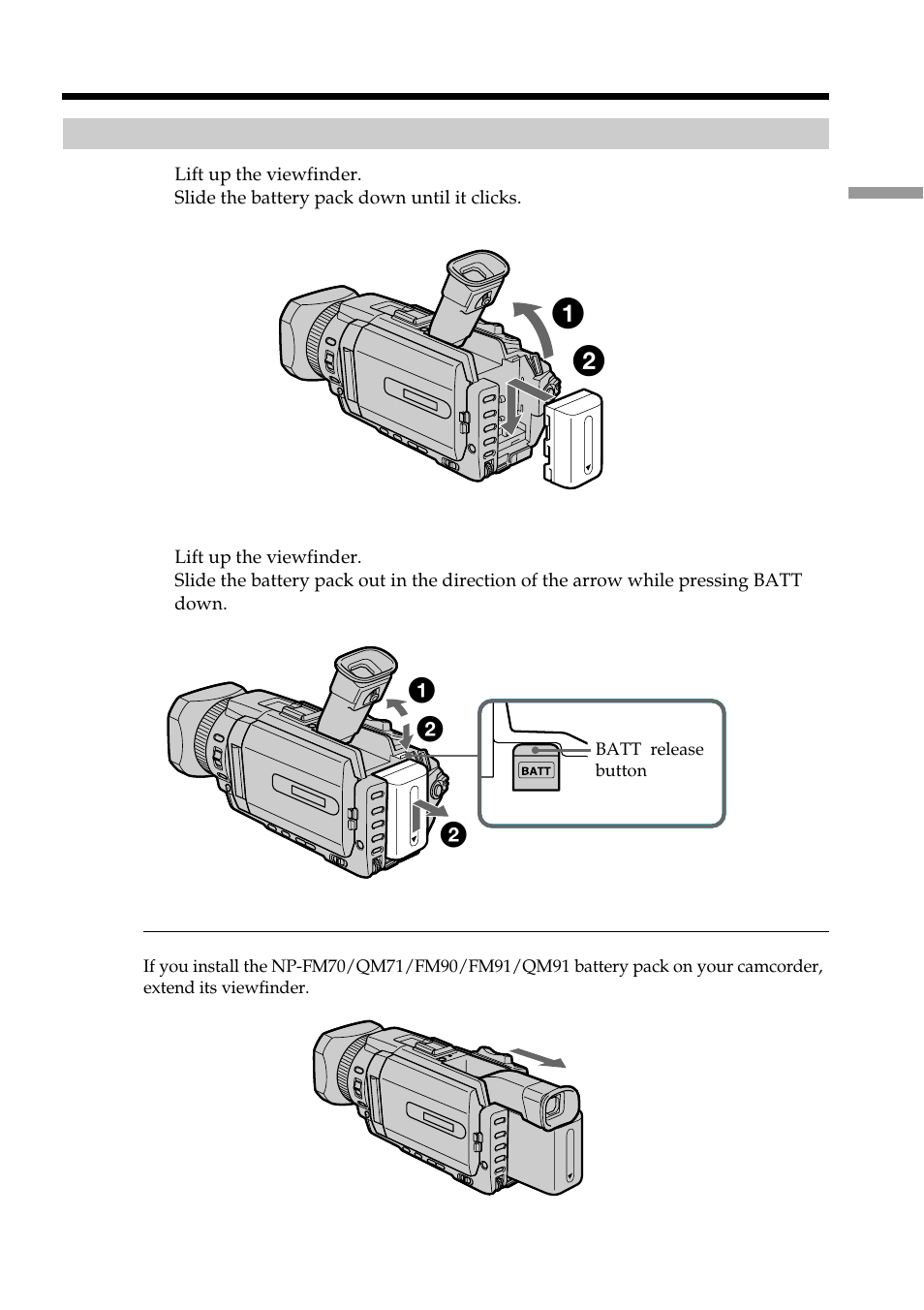 Step 1 preparing the power supply | Sony DCR-TRV950 User Manual | Page 15 / 256