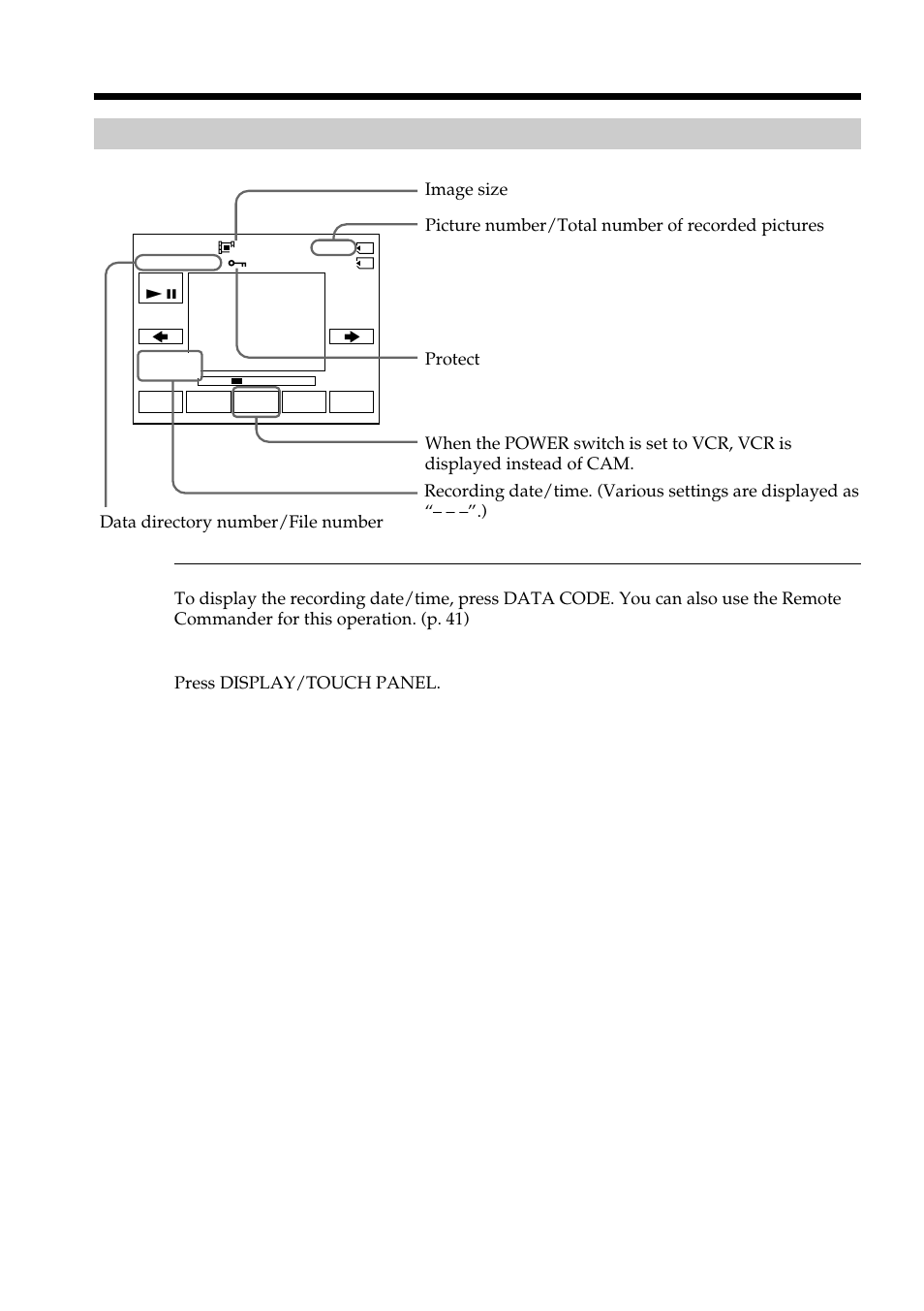 Screen indicators during moving picture playback, Viewing moving pictures – mpeg movie playback | Sony DCR-TRV950 User Manual | Page 170 / 256