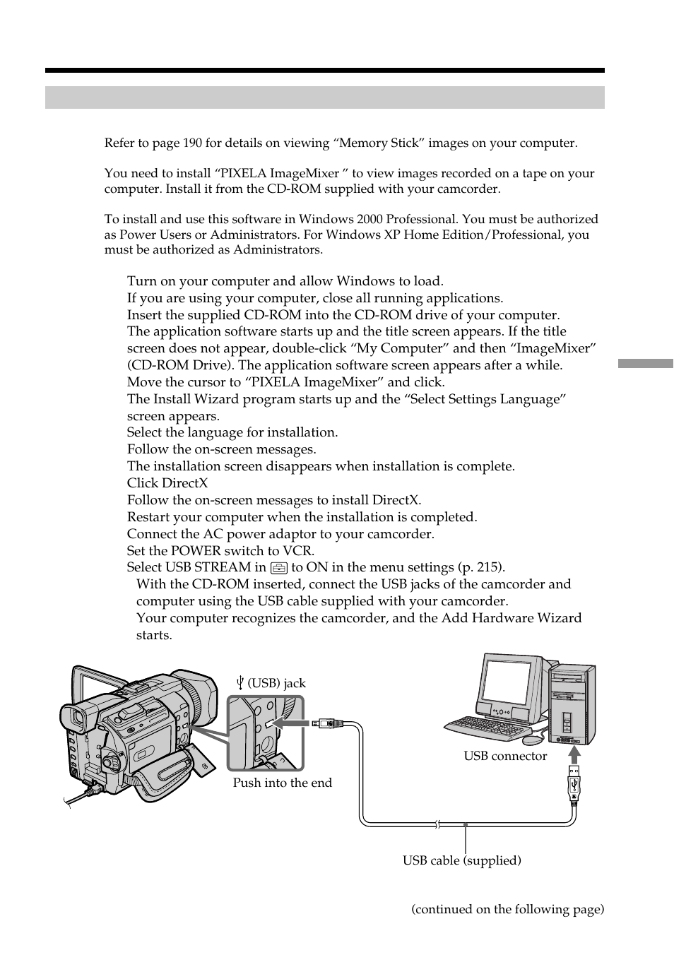 Sony DCR-TRV950 User Manual | Page 189 / 256