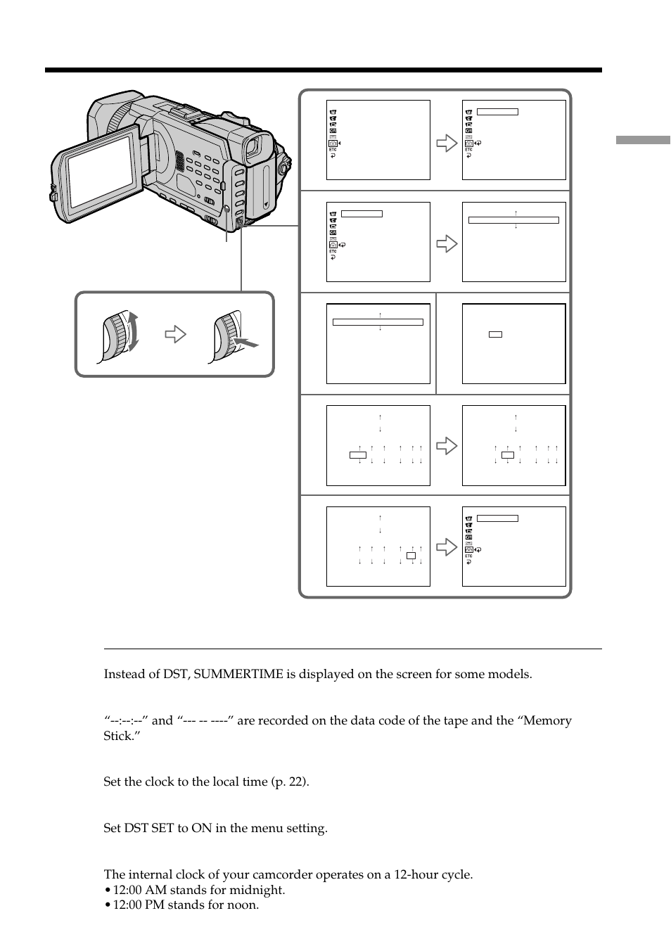 Step 2 setting the date and time, Menu, Getting started | Sony DCR-TRV950 User Manual | Page 21 / 256