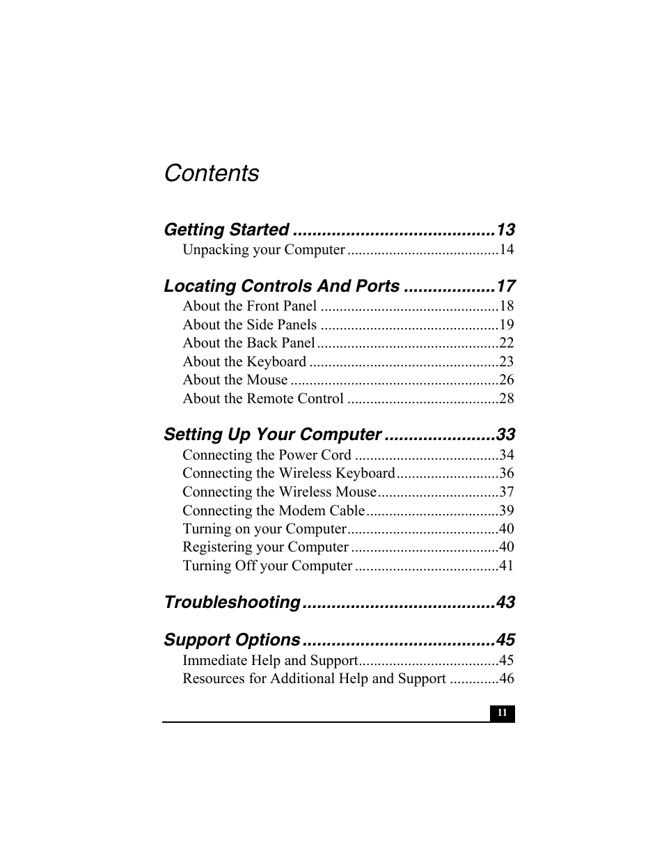 Sony PCV-V100G User Manual | Page 11 / 48