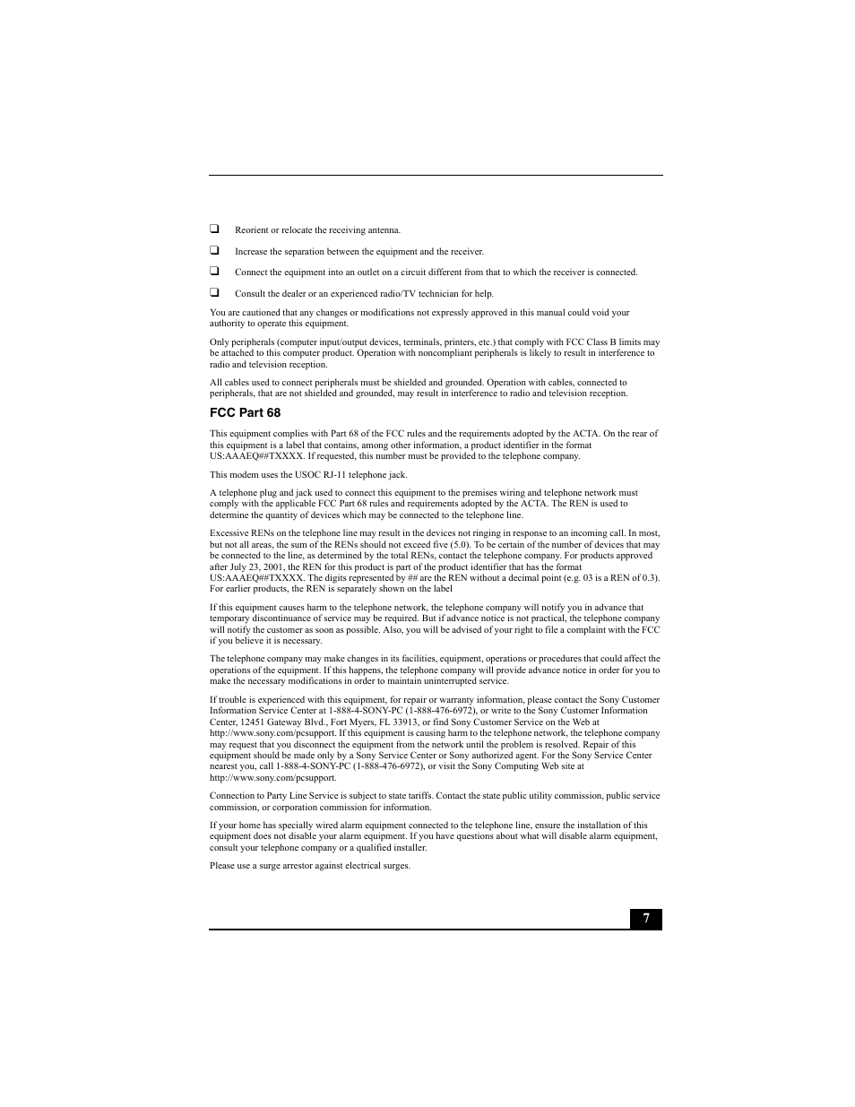 Sony PCV-V100G User Manual | Page 7 / 48