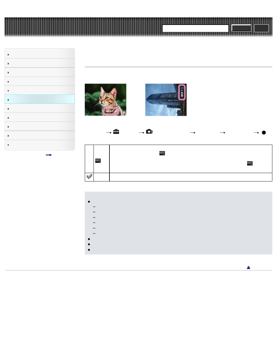 Write date, Cyber-shot user guide | Sony DSC-WX50 User Manual | Page 167 / 256