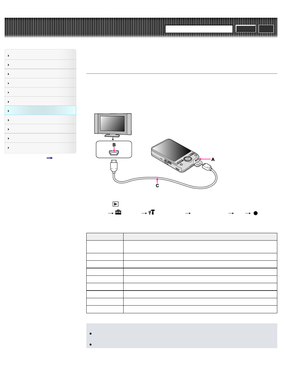 Viewing an image on a “bravia” sync-compatible tv, Cyber-shot user guide | Sony DSC-WX50 User Manual | Page 198 / 256