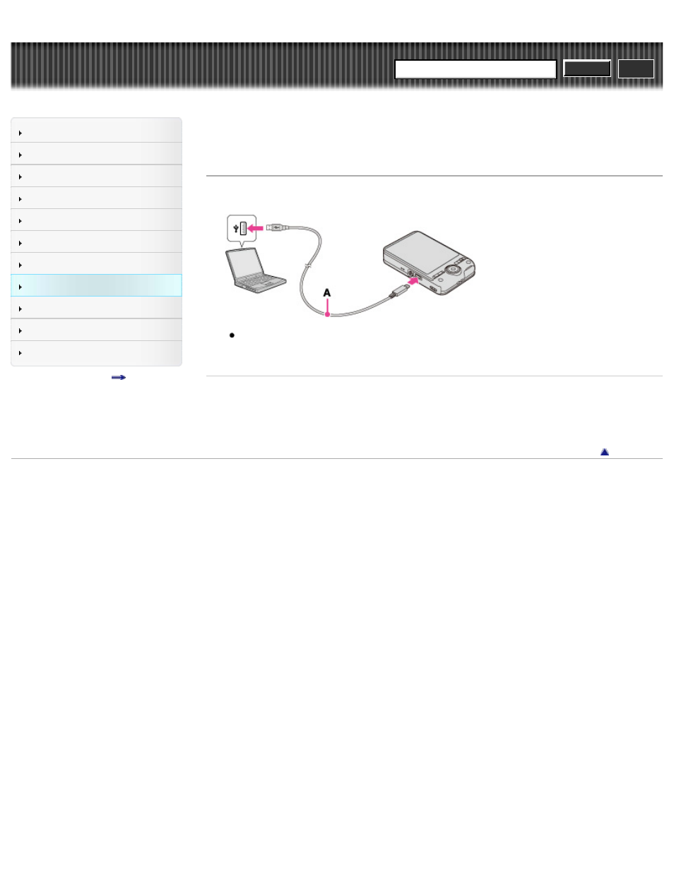 Connecting the camera to the computer, Cyber-shot user guide | Sony DSC-WX50 User Manual | Page 208 / 256