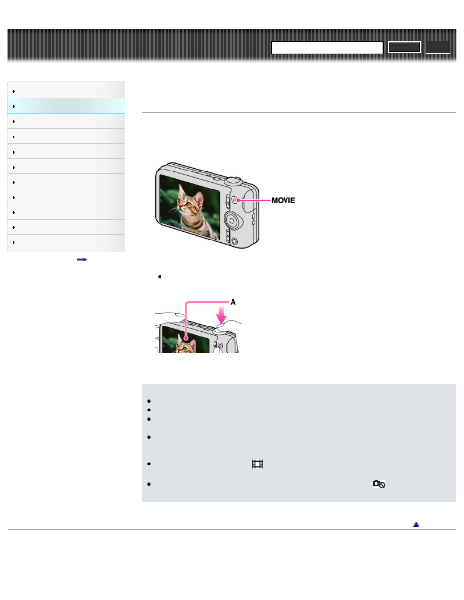 Cyber-shot user guide | Sony DSC-WX50 User Manual | Page 44 / 256