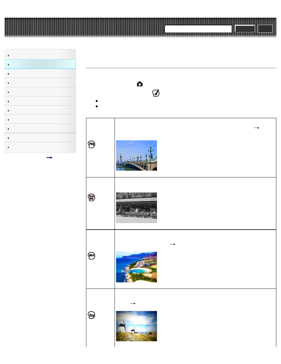 Picture effect, Cyber-shot user guide | Sony DSC-WX50 User Manual | Page 59 / 256
