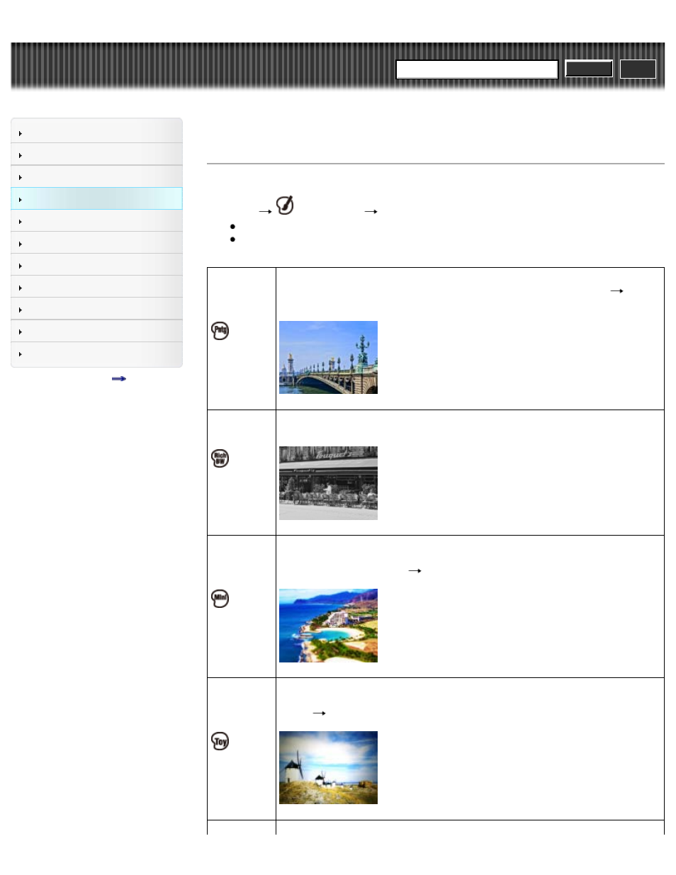 Picture effect, Cyber-shot user guide | Sony DSC-WX50 User Manual | Page 93 / 256