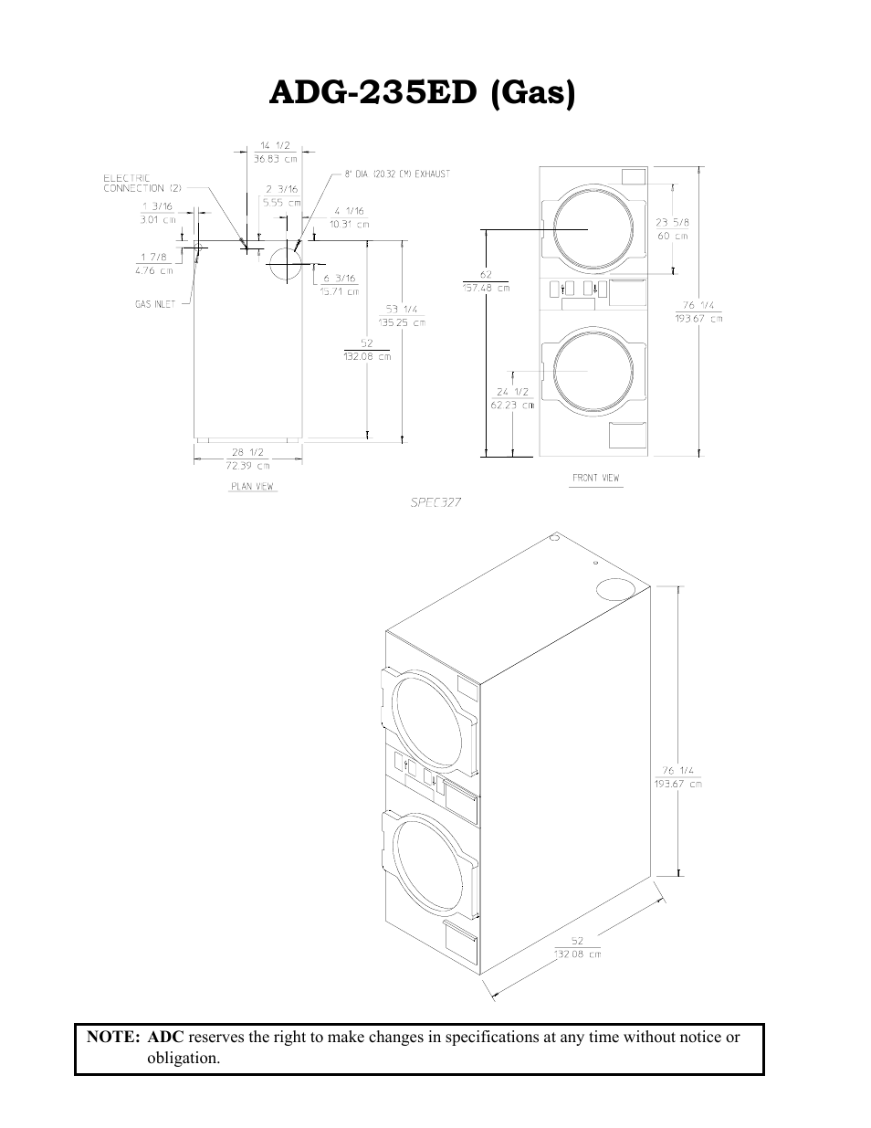 Adg-235ed (gas) | American Dryer Corp. AD-235ED User Manual | Page 12 / 52