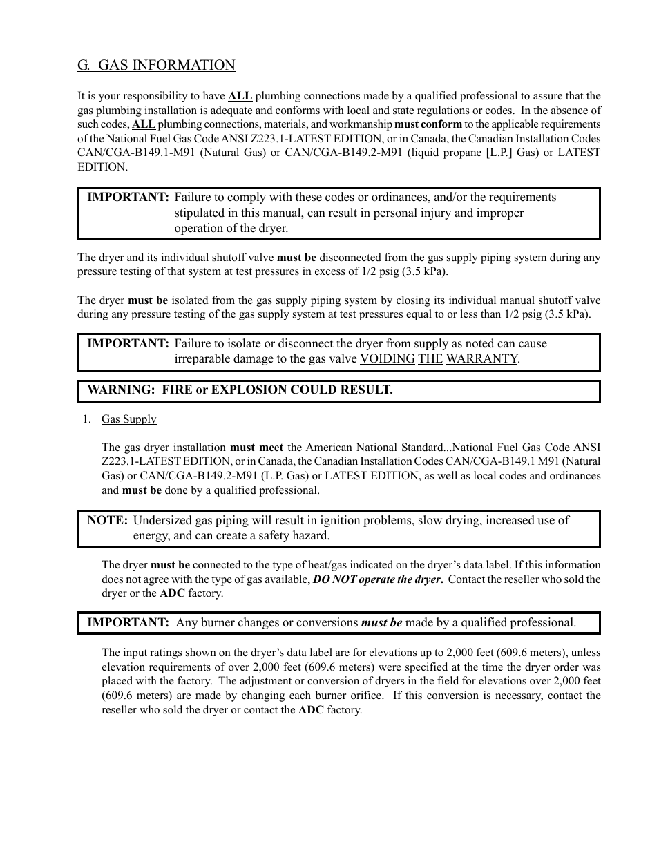 American Dryer Corp. AD-235ED User Manual | Page 25 / 52