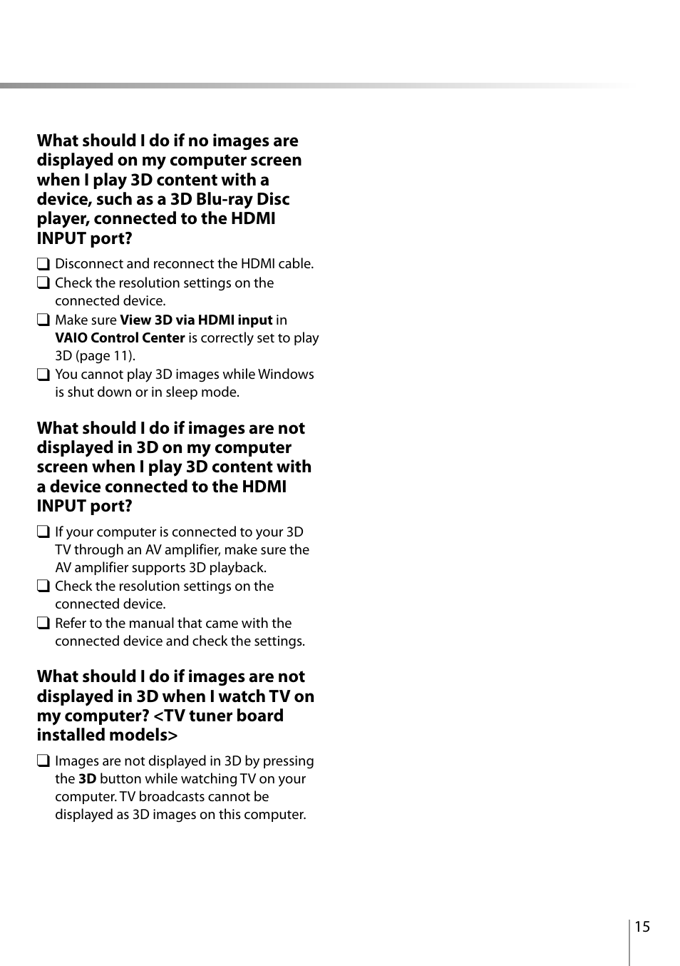 Sony SVL24118FXB User Manual | Page 15 / 20