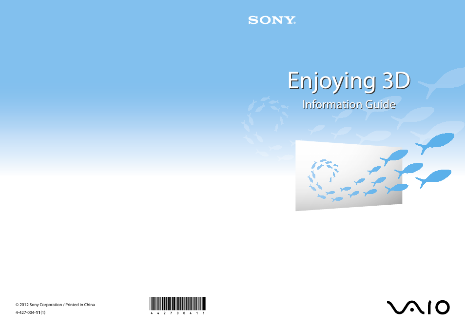 Enjoying 3d | Sony SVL24118FXB User Manual | Page 20 / 20
