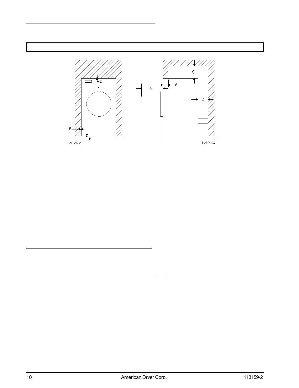 C. dryer enclosure requirements, D. fresh air supply requirements | American Dryer Corp. AD-81 III User Manual | Page 14 / 46