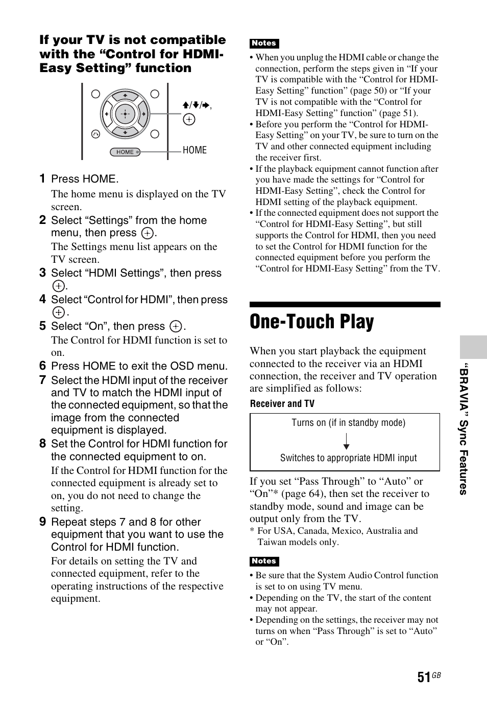 One-touch play | Sony STR-DH740 User Manual | Page 51 / 88