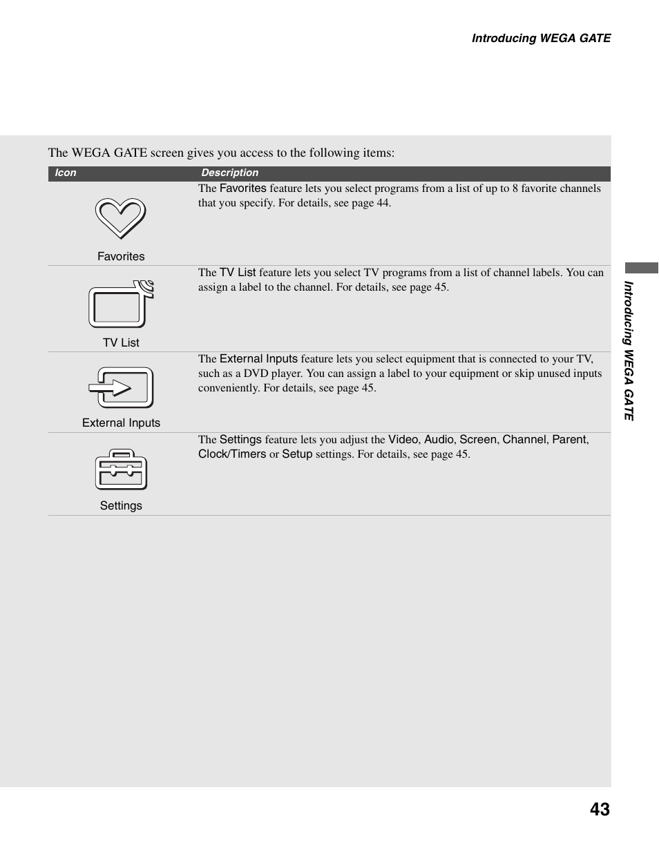 Sony KLV-S40A10 User Manual | Page 43 / 68