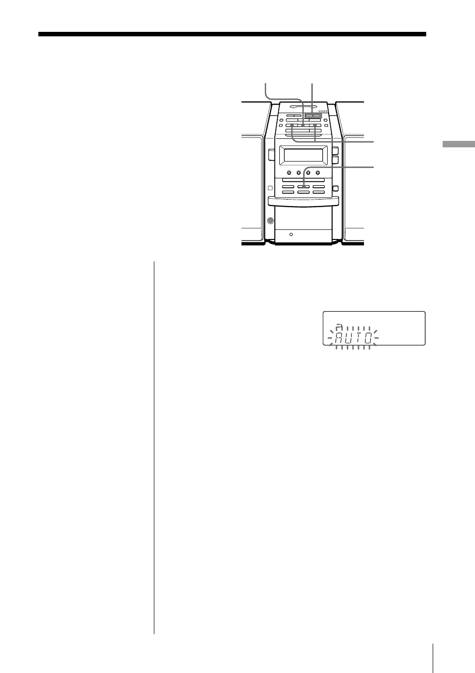 The radio, Presetting radio stations | Sony PMC-DR45 User Manual | Page 19 / 48